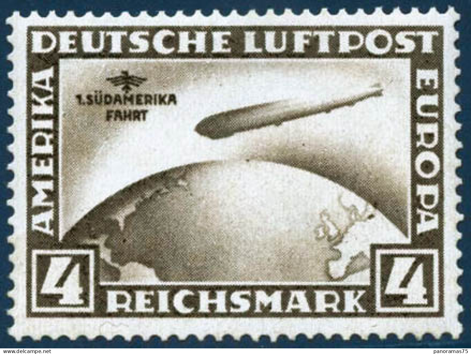 ** N°39 4m Sépia - TB - Airmail & Zeppelin