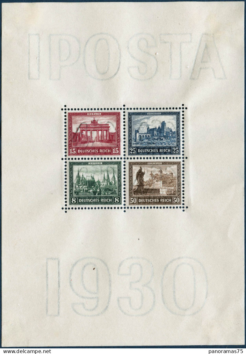 ** N°1 Le Bloc Iposta 1930 - TB - Airmail & Zeppelin