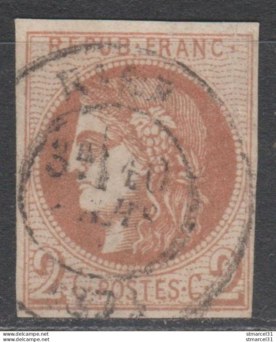 TBE/LUXE N°40B BRUN ROUGE Cote 330€ - 1870 Uitgave Van Bordeaux