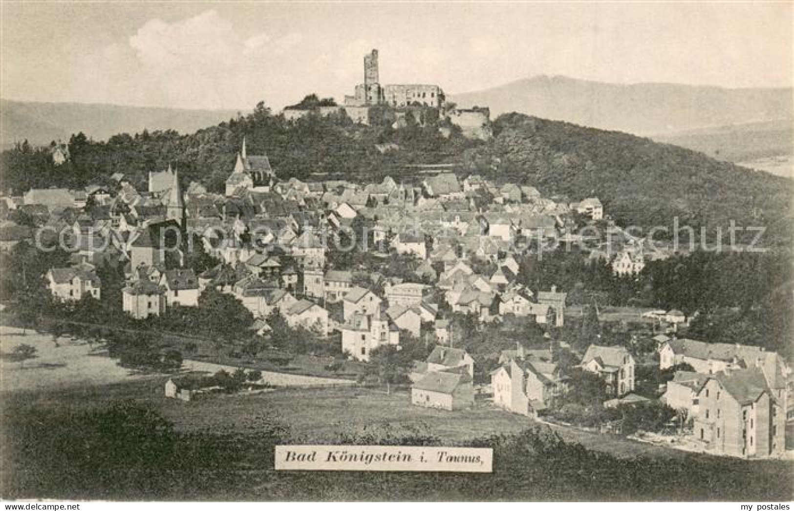 73706493 Koenigstein Taunus Panorama Ruine Koenigstein Taunus - Königstein