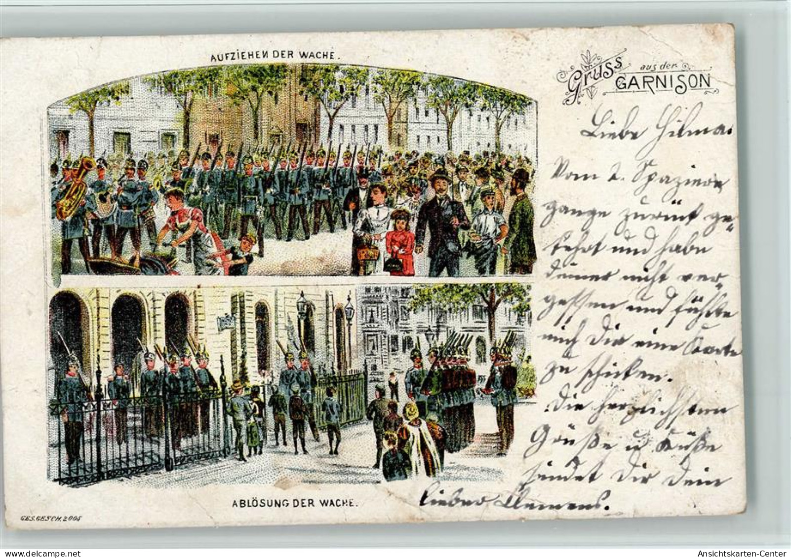 13016206 - Militaer Vor 1914 Soldatenlitho - Aufziehen - Geschichte