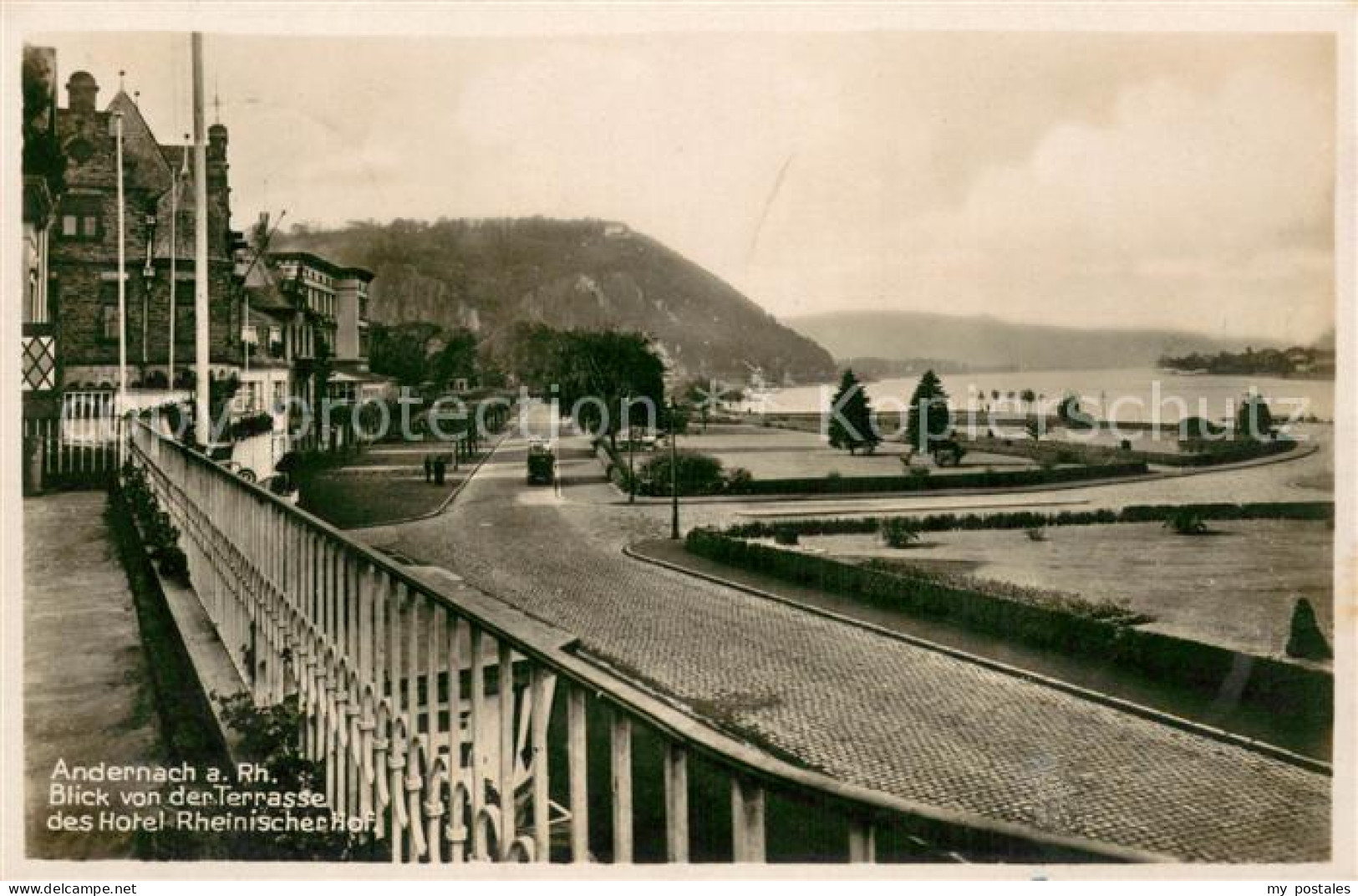 73706436 Andernach Blick Von Der Terrasse Des Hotels Rheinischer Hof Andernach - Andernach