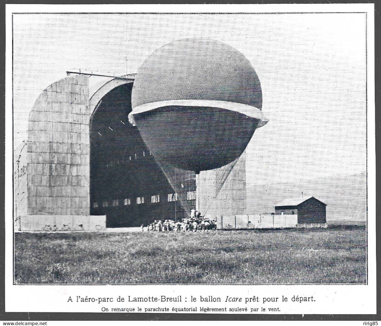 1913  --  AERO PARC DE LAMOTTE BREUIL . LA BALLON ICARE PRET AU DEPART . 4B033 - Sin Clasificación