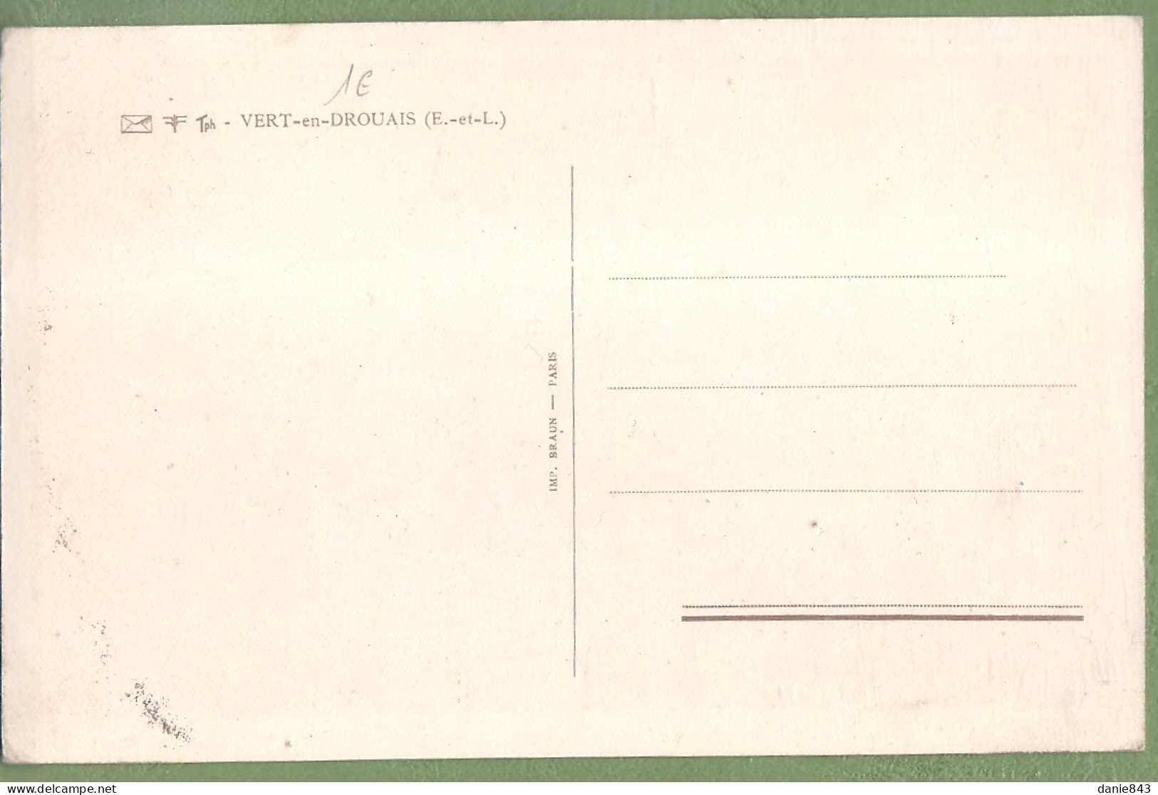 CPA  - EURE ET LOIR - VERT EN DROUAIS - Belle Demeure - Autres & Non Classés