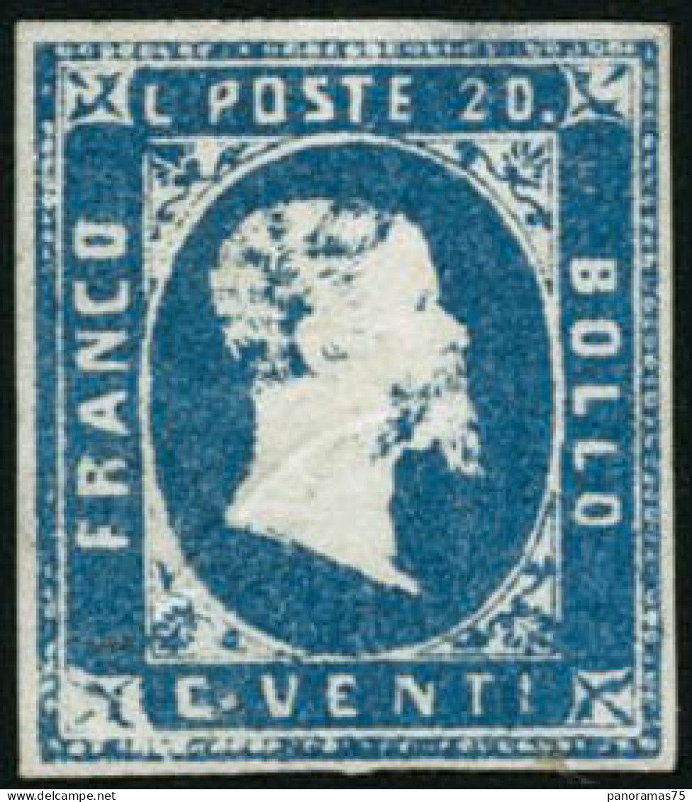 (*) N°2 20c Bleu,léger Clair  Signé Scheller - B - Tuscany