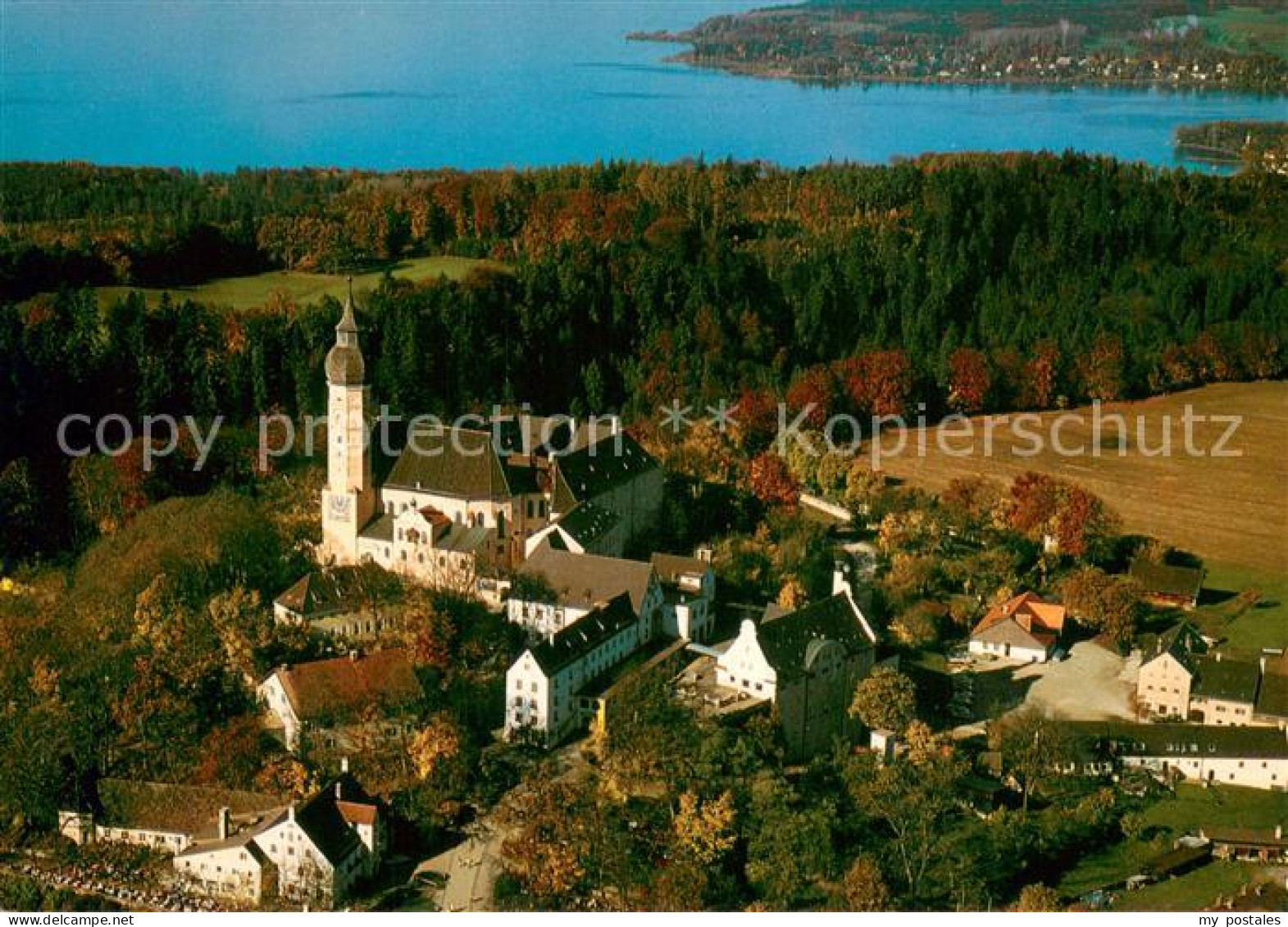 73706394 Andechs Kloster Mit Blick Auf Den Ammersee Andechs - Other & Unclassified