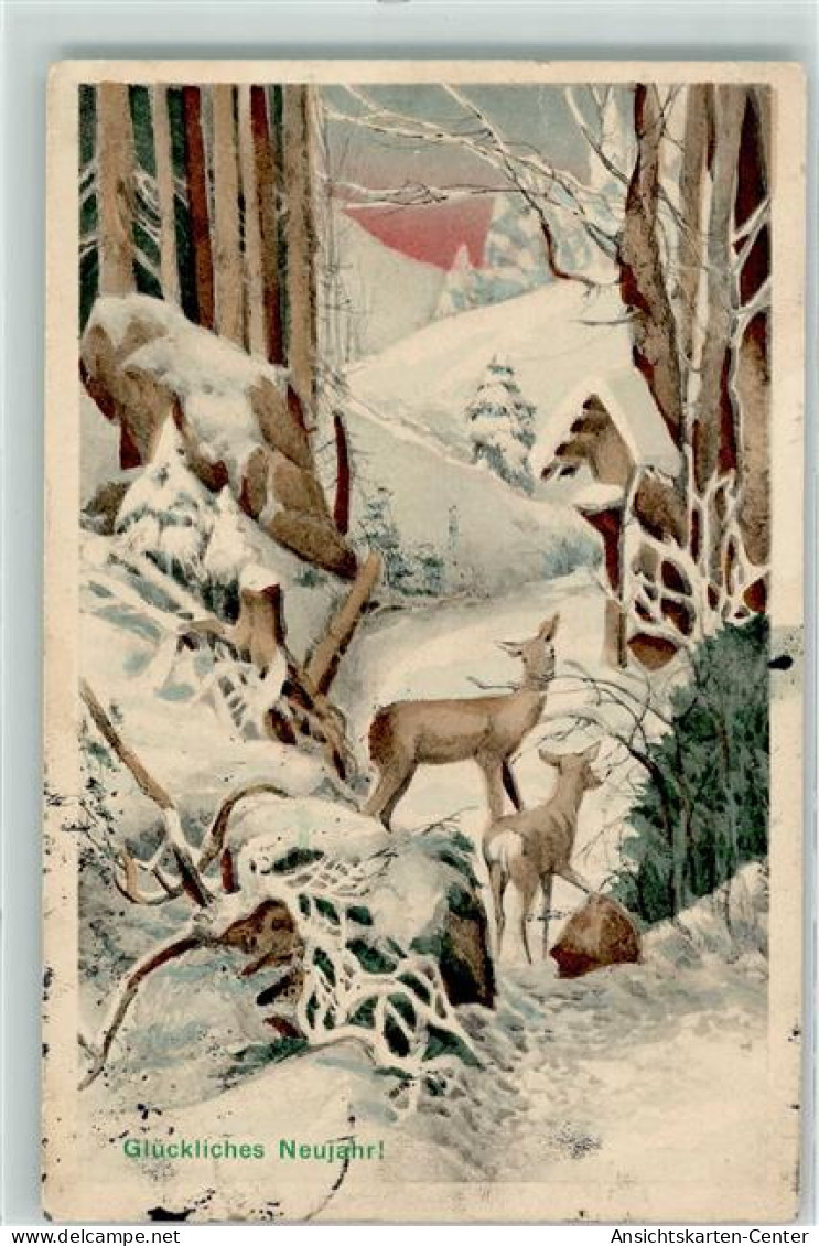 39271106 - Wald Reh Winter Serie 911 - New Year