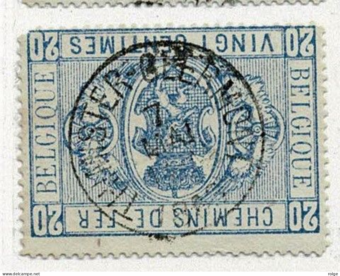 D161    THIMESTER CLERMONT     POSTSTEMPEL  OP SPOORWEGZEGEL N° 2 - Used