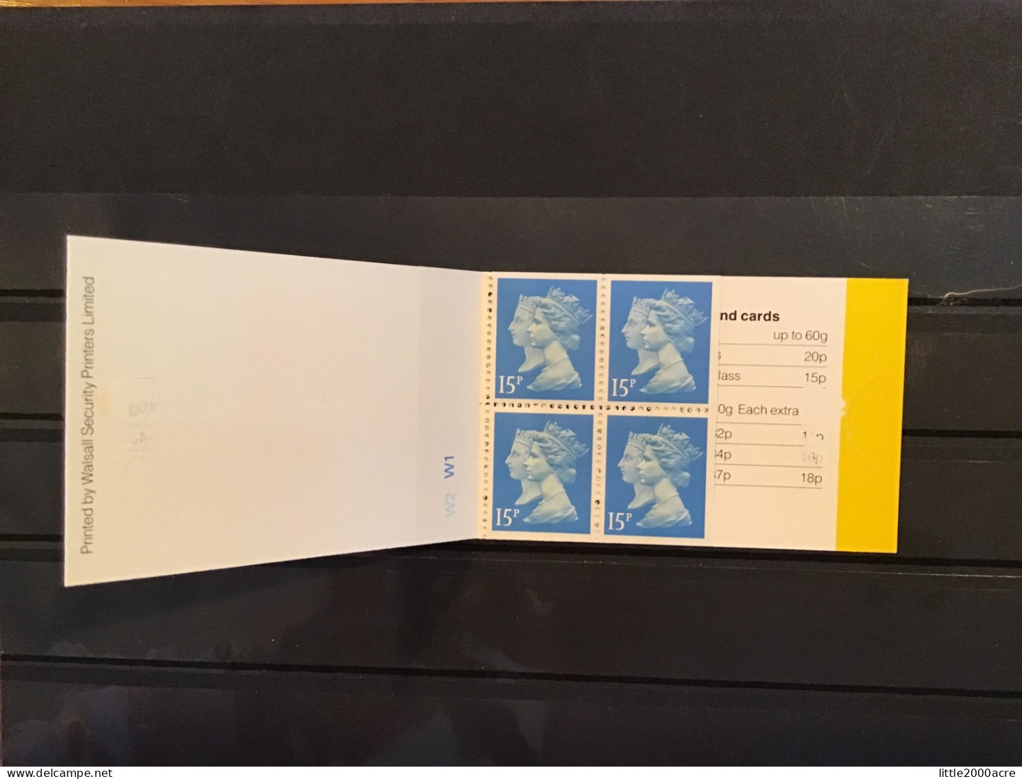 GB 1990 4 15p Stamps Barcode Booklet £0.60 MNH SG JA1 - Postzegelboekjes