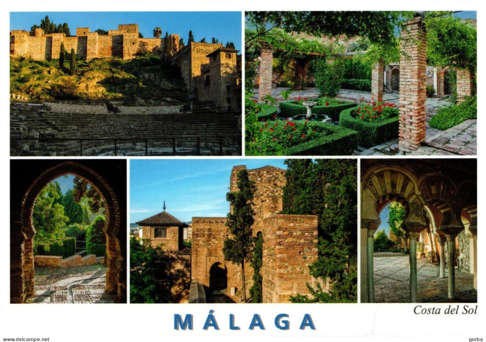 *CPM - ESPAGNE - ANDALOUSIE - MALAGA - Multivue - Málaga