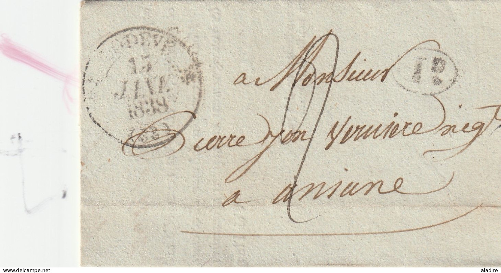 1833/1847 - collection de 15 LETTRES avec grds cachets, cursives, Décime Rural vers Aniane par Béziers & Gignac, Hérault