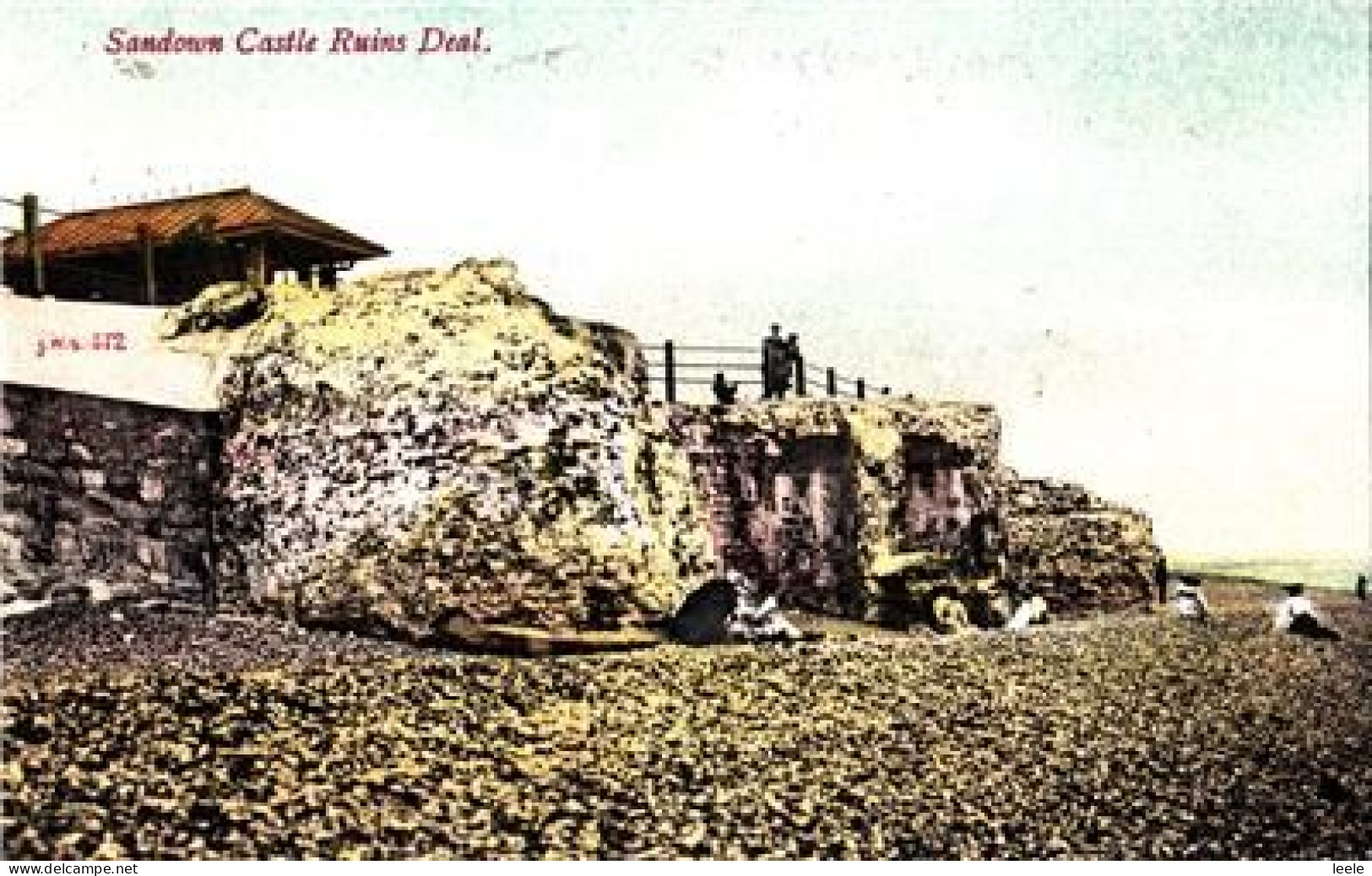 D68.  Vintage Postcard. Sandown Castle Ruins, Deal. Kent. - Other & Unclassified