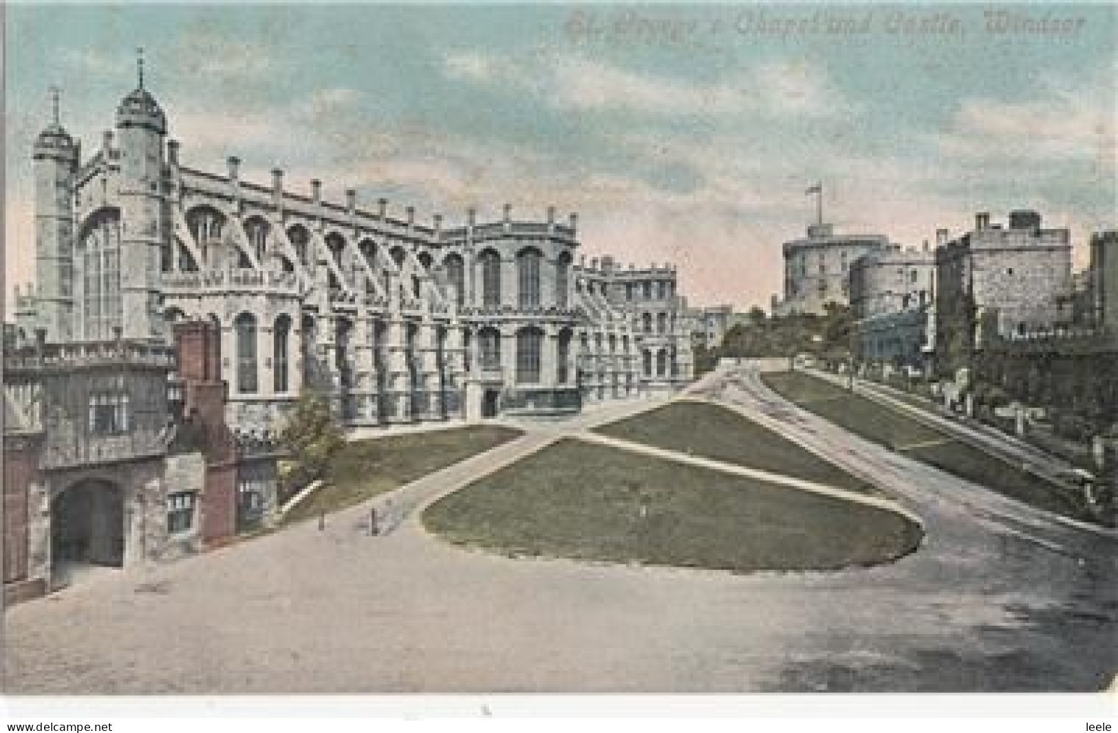 D33. Vintage Postcard. St. George's Chapel And Castle, Windsor. - Windsor