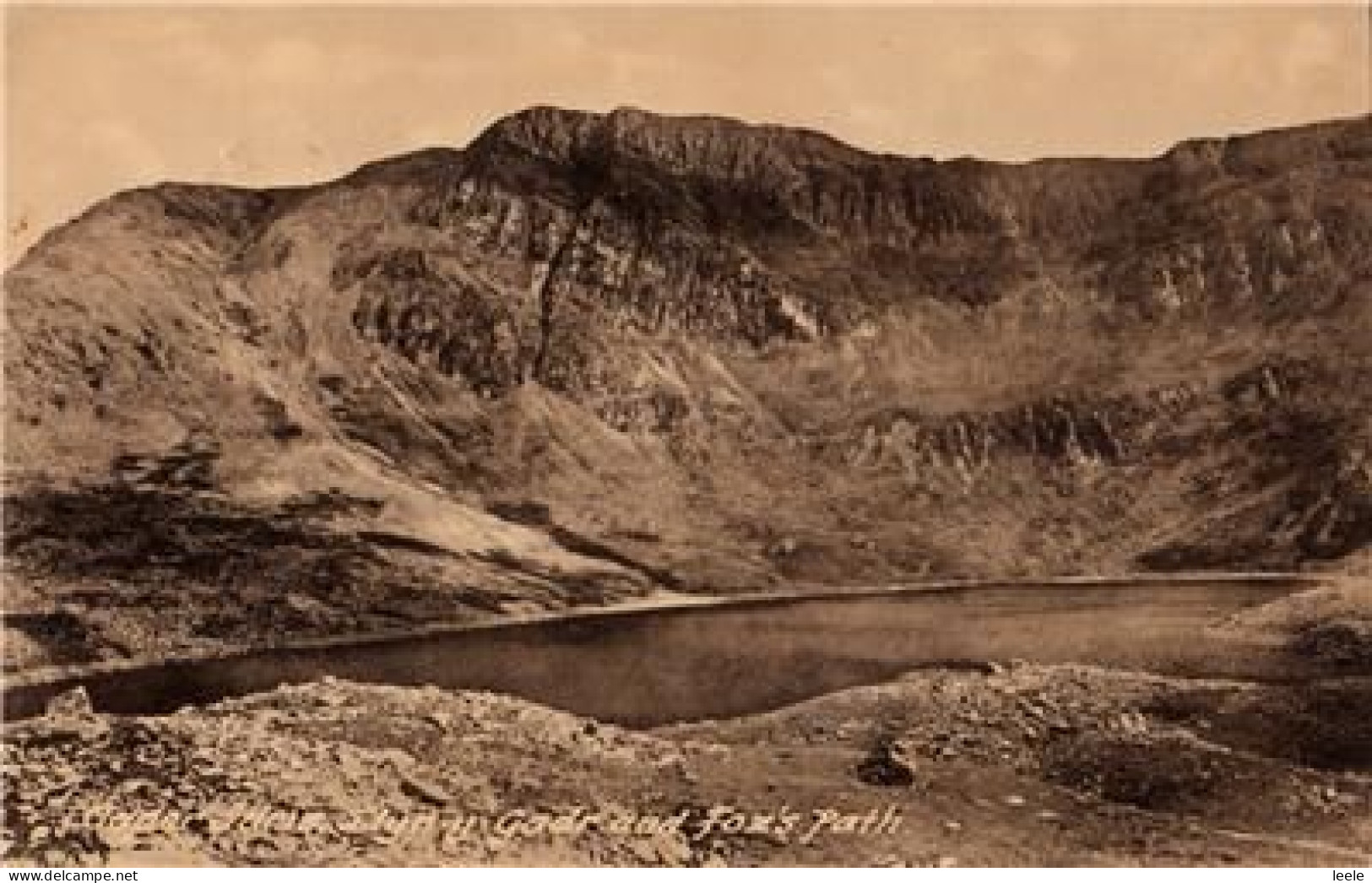 D16. Vintage Postcard. Cader Idris. Fox's Path. Merionethshire - Merionethshire