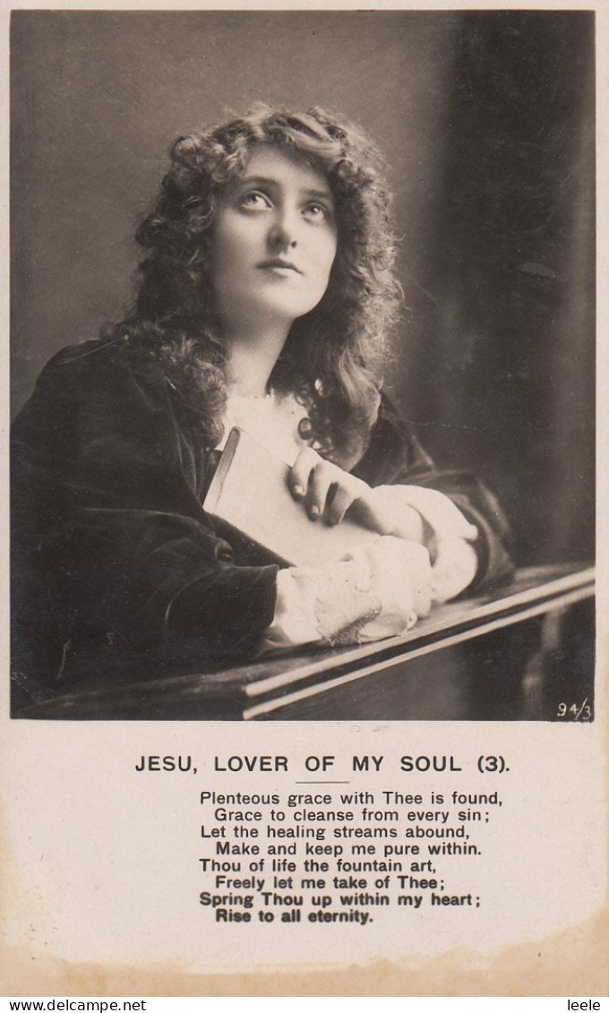 D01. Vintage Bamforth Song Postcard. Jesu, Lover Of My Soul. 3. - Sonstige & Ohne Zuordnung