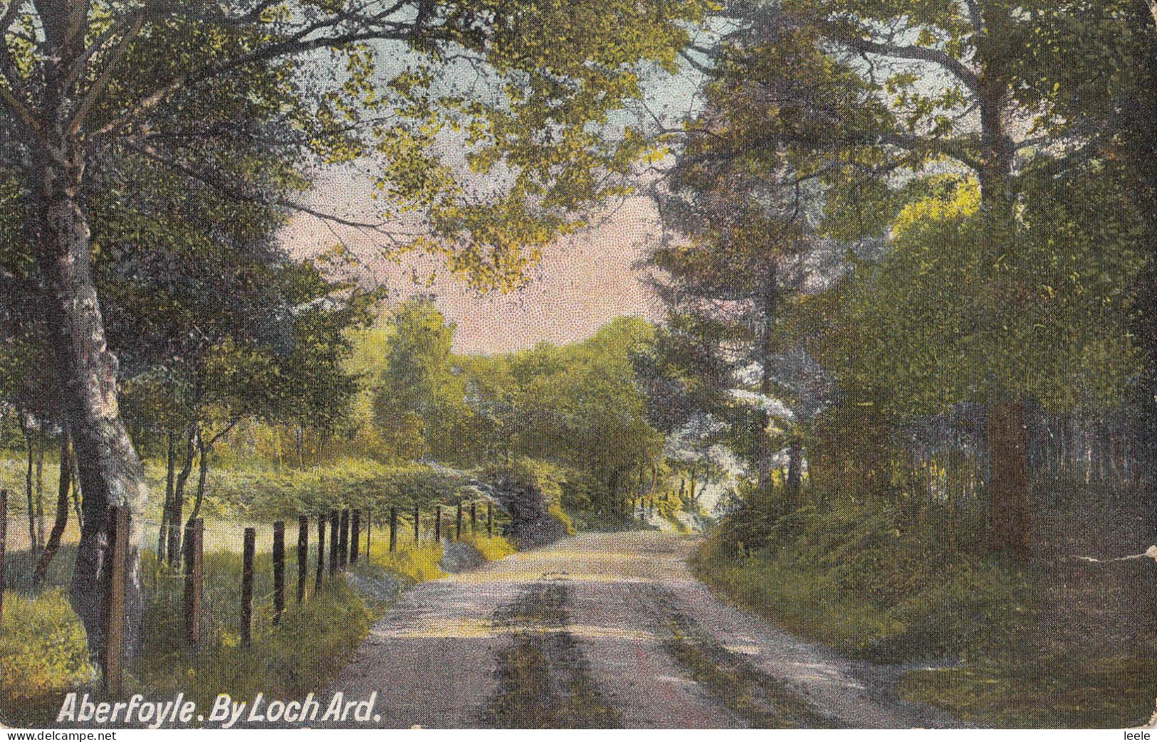 D92. Vintage Postcard. Aberfoyle By Loch Ard. - Stirlingshire