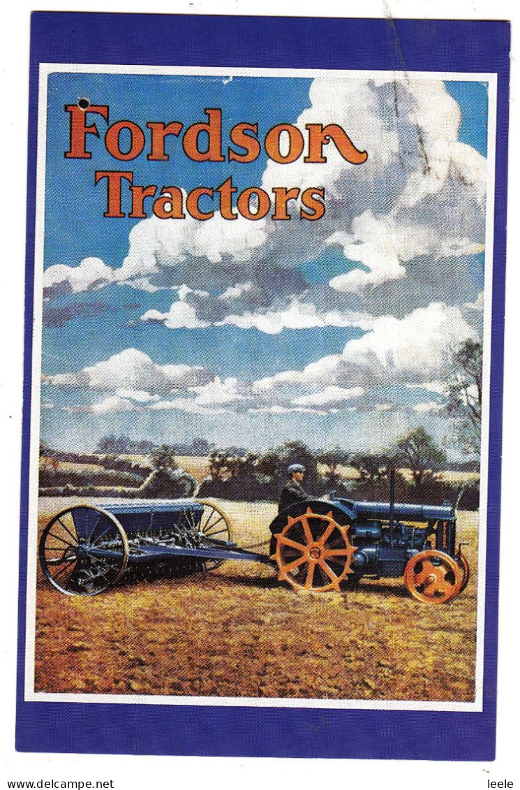 D25. Nostalgia  Advertising Postcard. The Fordson Tractor From 1937. - Sonstige & Ohne Zuordnung