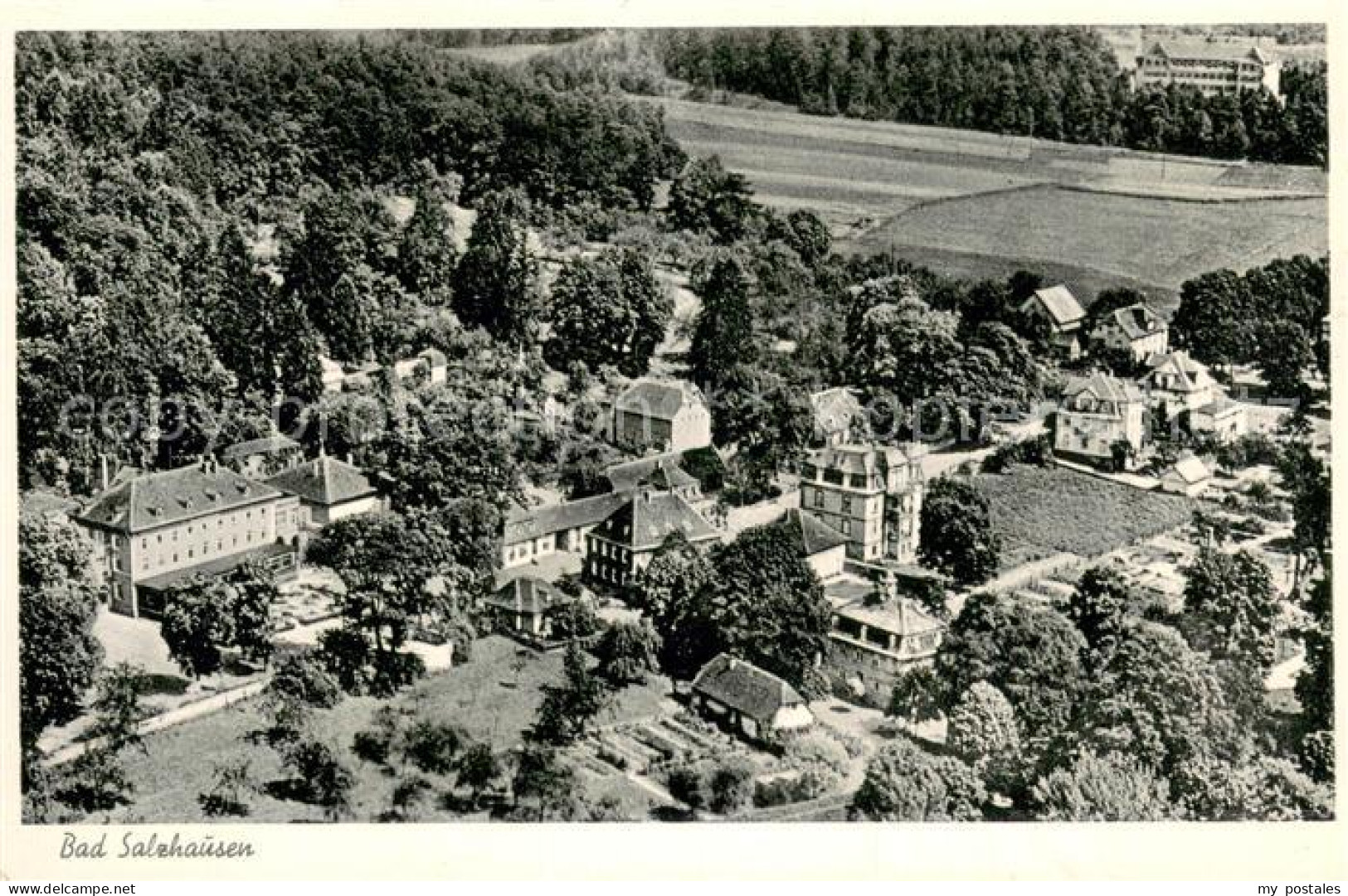 73706277 Bad Salzhausen Fliegeraufnahme Bienkos Park-Cafe Bad Salzhausen - Sonstige & Ohne Zuordnung