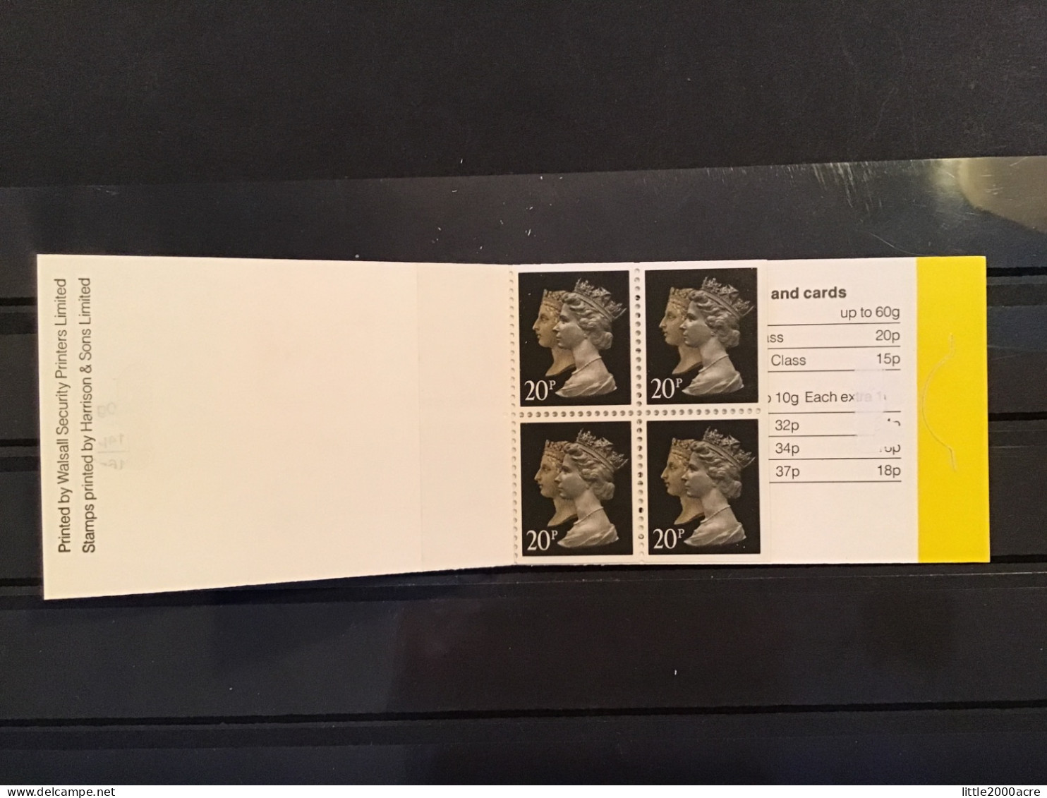 GB 1990 4 20p Stamps Barcode Booklet £0.80 MNH SG JB2 - Libretti