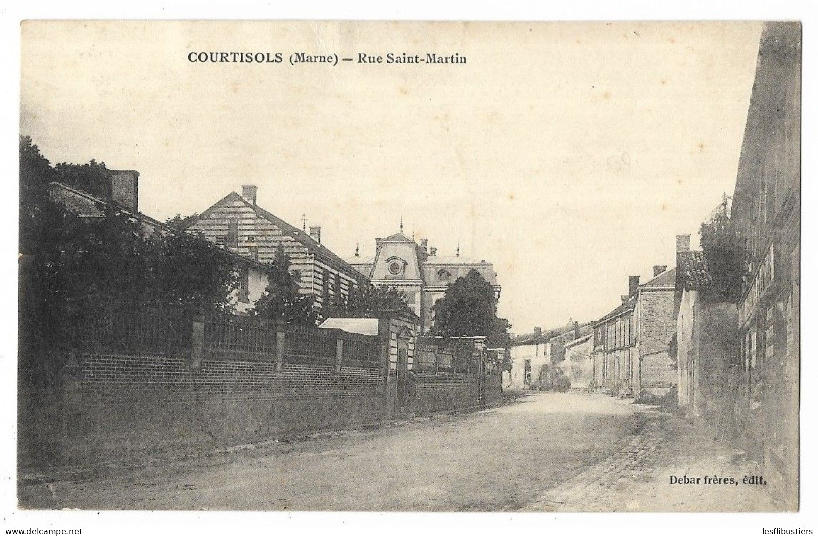 CPA 51 COURTISOLS Rue Saint-Martin - Courtisols