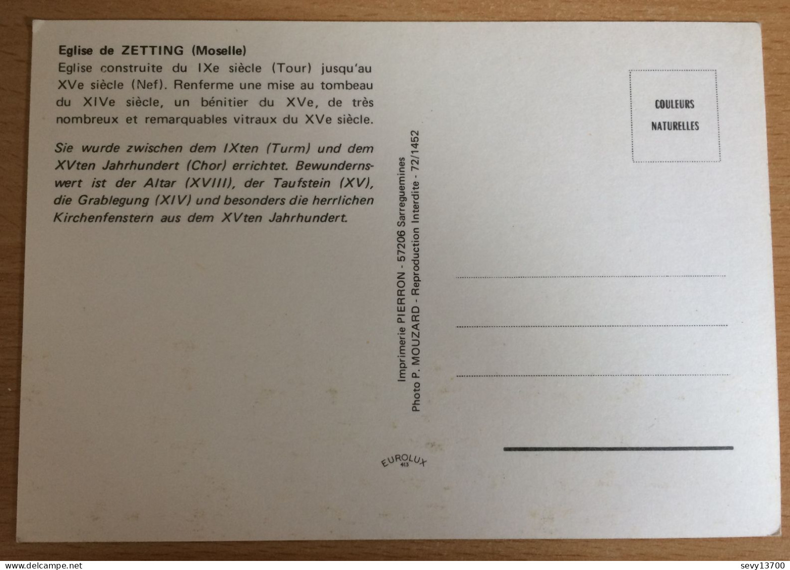 11 Cartes Postales église De Zetting - Sonstige & Ohne Zuordnung