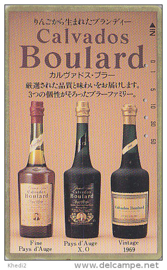 Télécarte JAPON / 110 - ALCOOL - CALVADOS BOULARD / Pays D' Auge - Alcohol FRANCE Rel. JAPAN Phonecard - Alkohol - 01 - Reclame