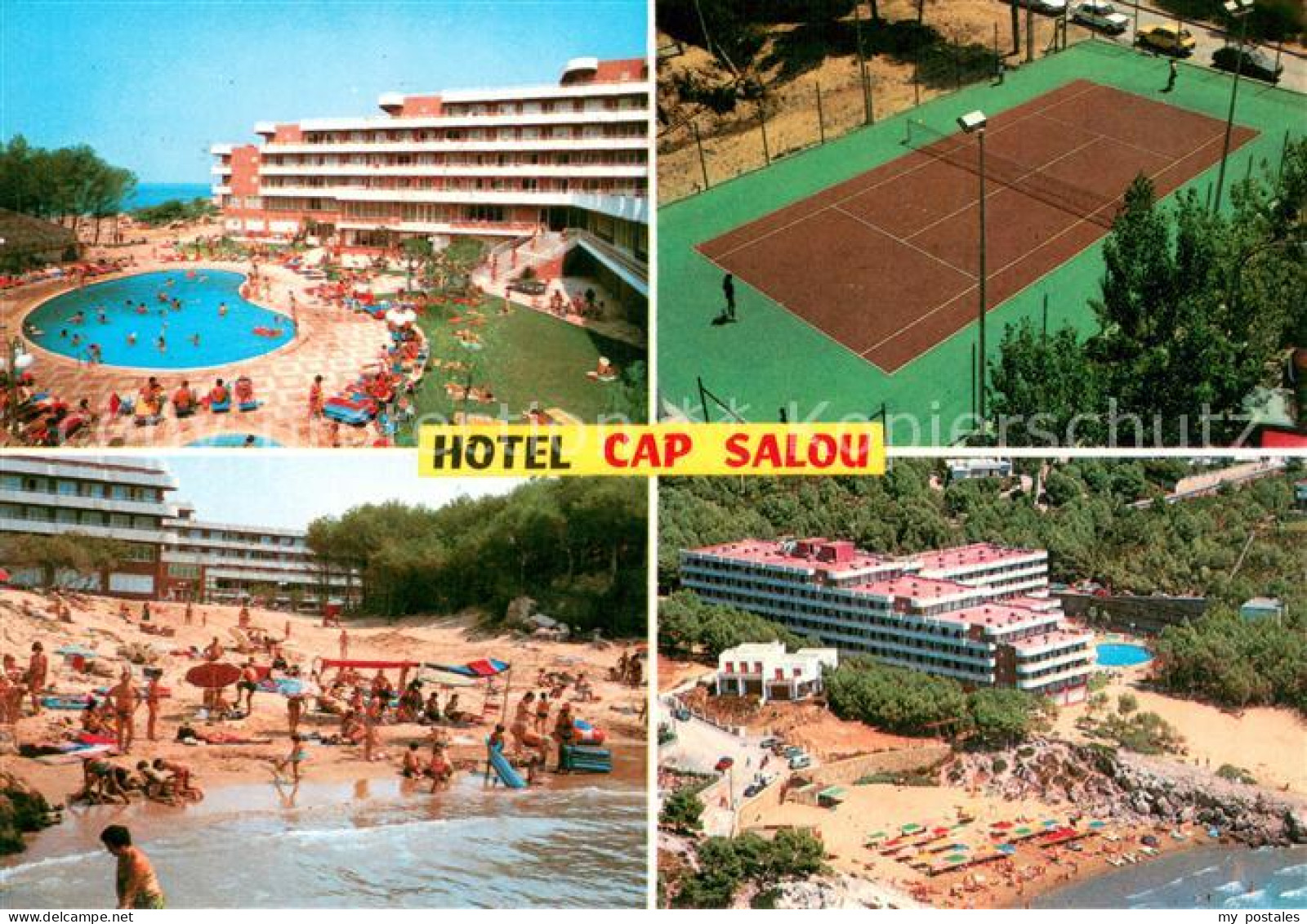 73706107 Salou Hotel Cap Salou Swimming Pool Tennis Strand Fliegeraufnahme Salou - Other & Unclassified