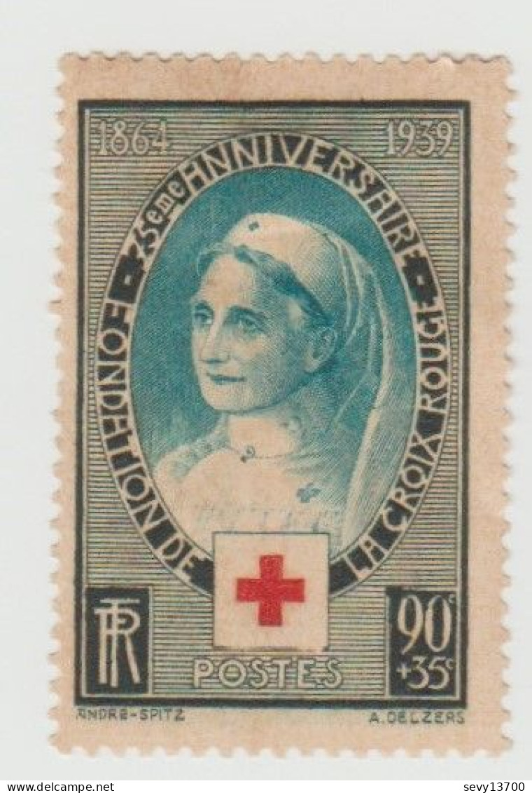 Timbre De France - Croix Rouge Année 1939 YT N° 422 Trace De Charnière - Unused Stamps