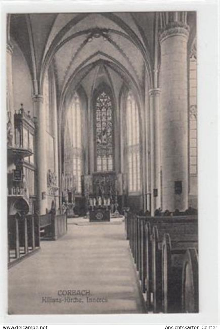 39085806 - Korbach. Innenansicht Der Kilians - Kirche Ungelaufen  Sehr Gut Erhalten. - Korbach