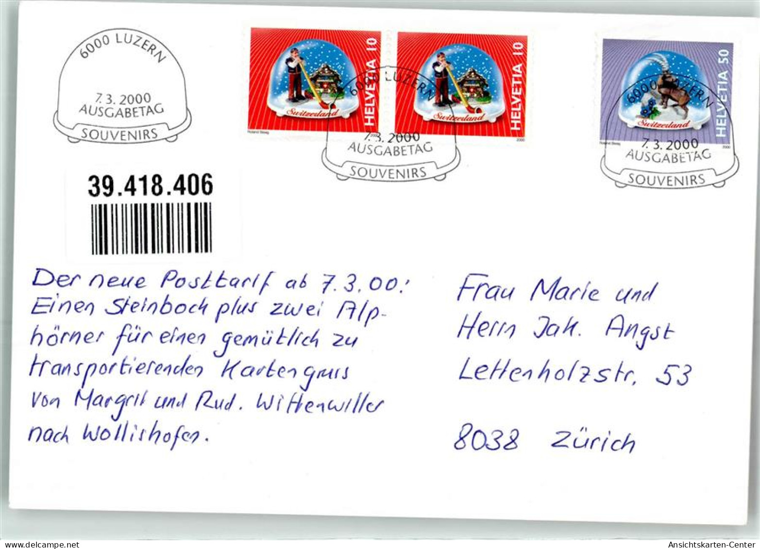 39418406 - Luzern Lucerne - Sonstige & Ohne Zuordnung