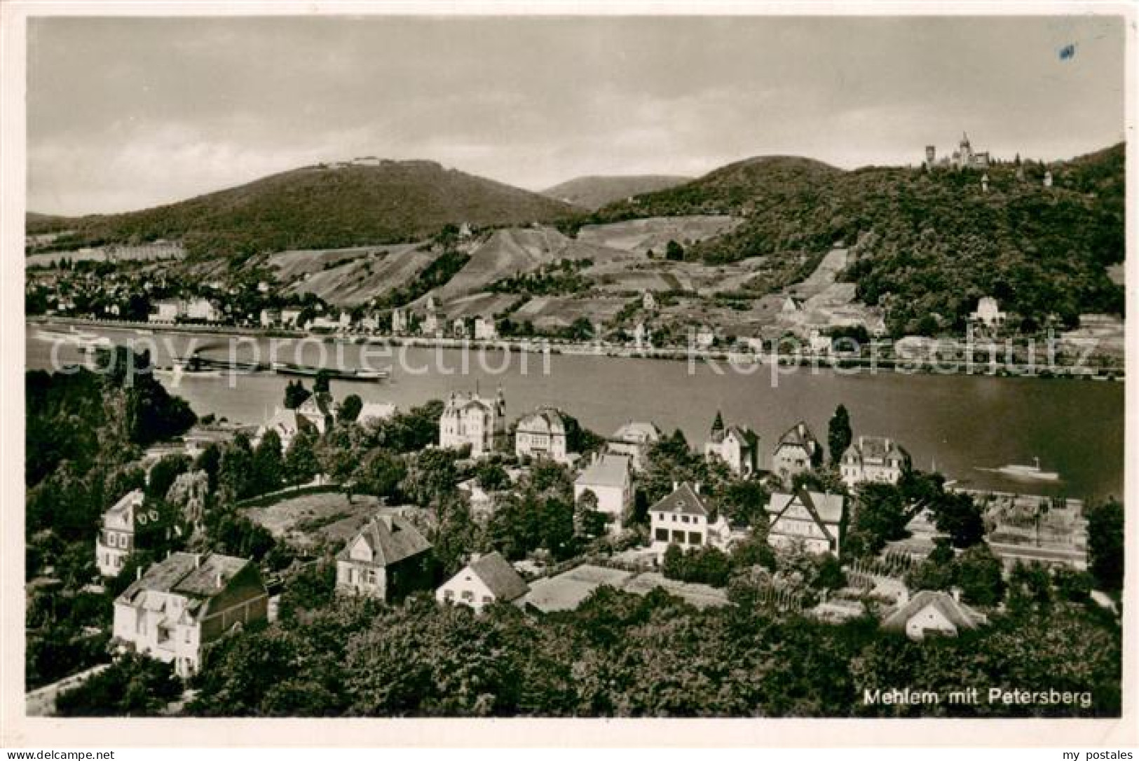 73706080 Mehlem Godesberg Bonn Mehlem Mit Petersberg  - Bonn