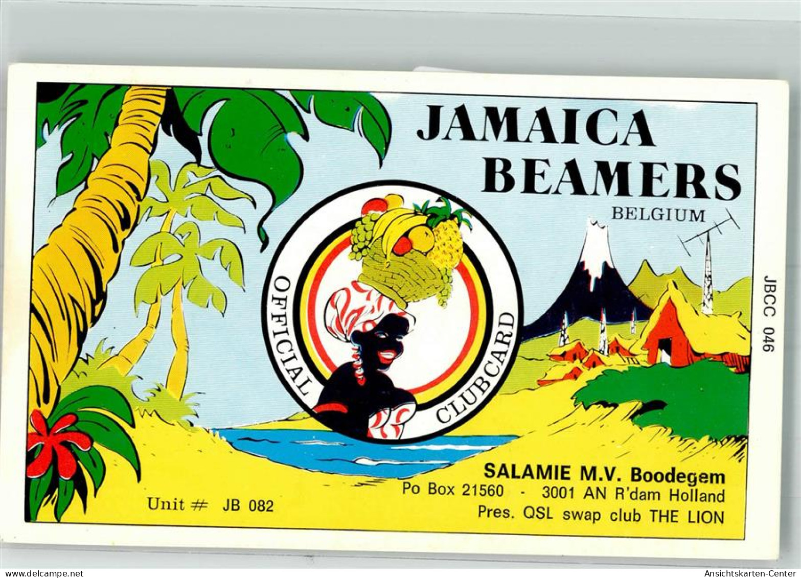 39809206 - Offizelle Clubkarte Jamaica Beamers Salamie M.V. Boodegem - Autres & Non Classés