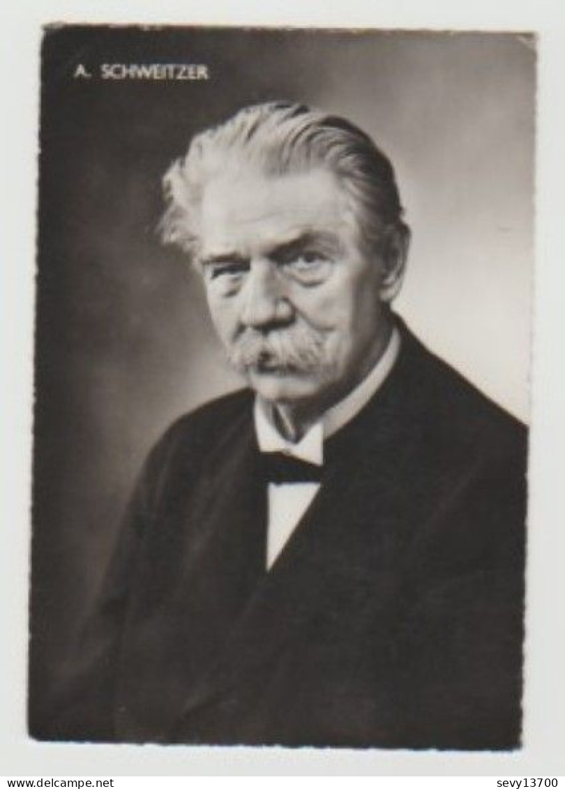 Carte Postale Albert Schweitzer - Véritable Photo - F Raess - Munster Haut Rhin - Nobelpreisträger