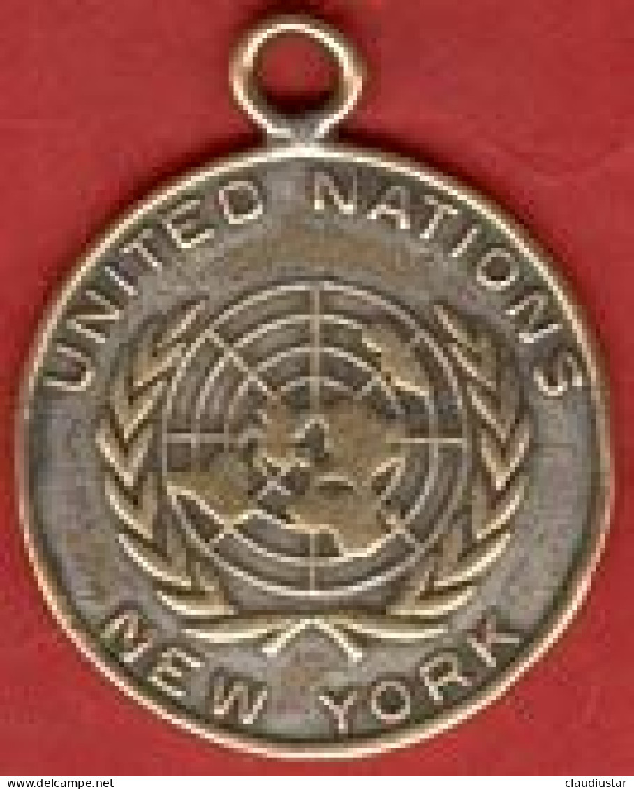 ** MEDAILLE  UNITED  NATIONS  -  NEW - YORK  +  ECUSSON ** - Sonstige & Ohne Zuordnung