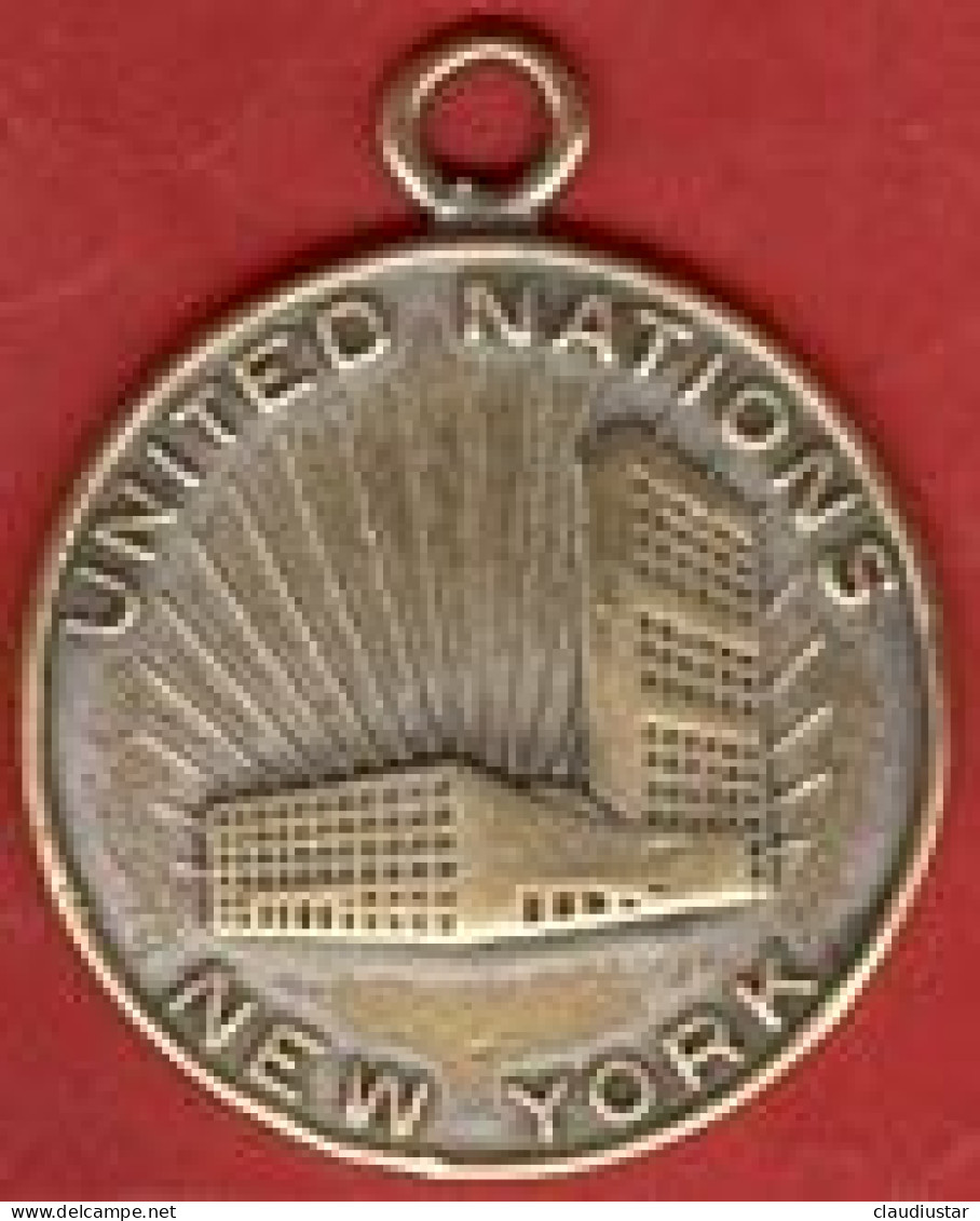 ** MEDAILLE  UNITED  NATIONS  -  NEW - YORK  +  ECUSSON ** - Other & Unclassified
