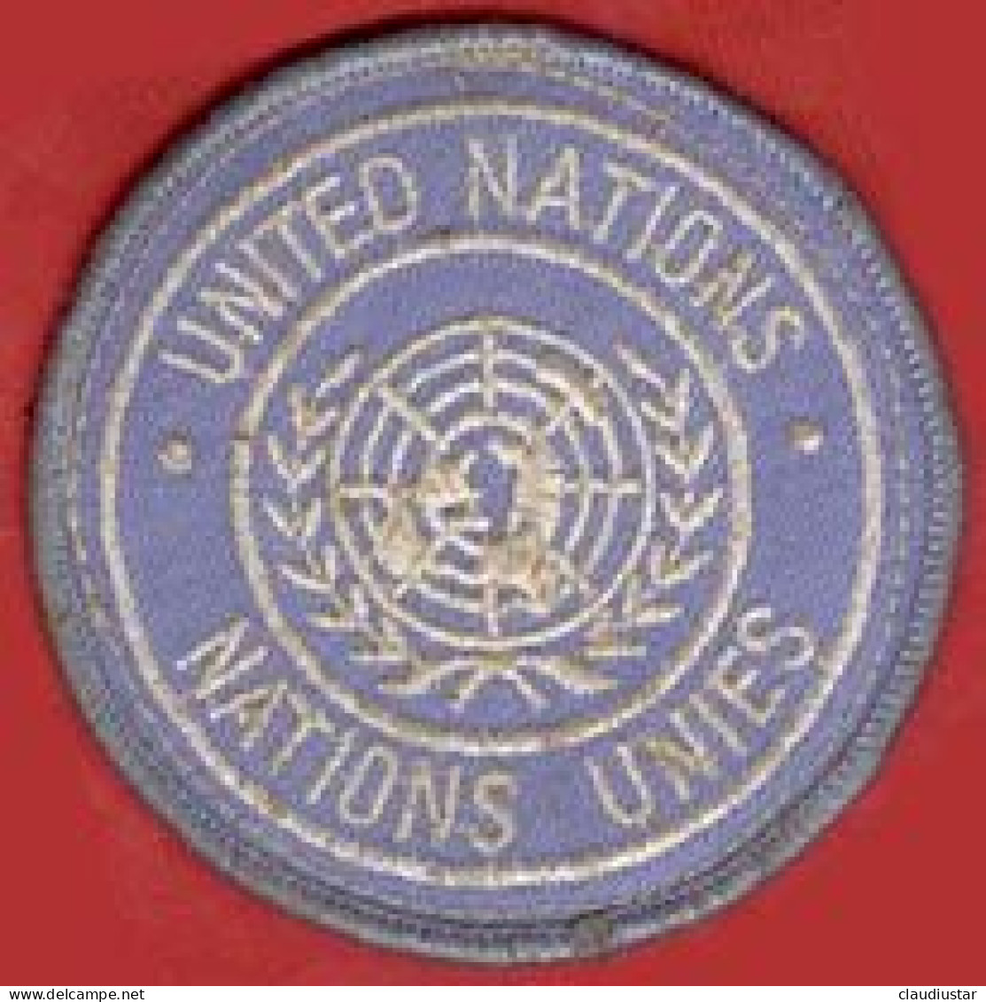 ** MEDAILLE  UNITED  NATIONS  -  NEW - YORK  +  ECUSSON ** - Andere & Zonder Classificatie
