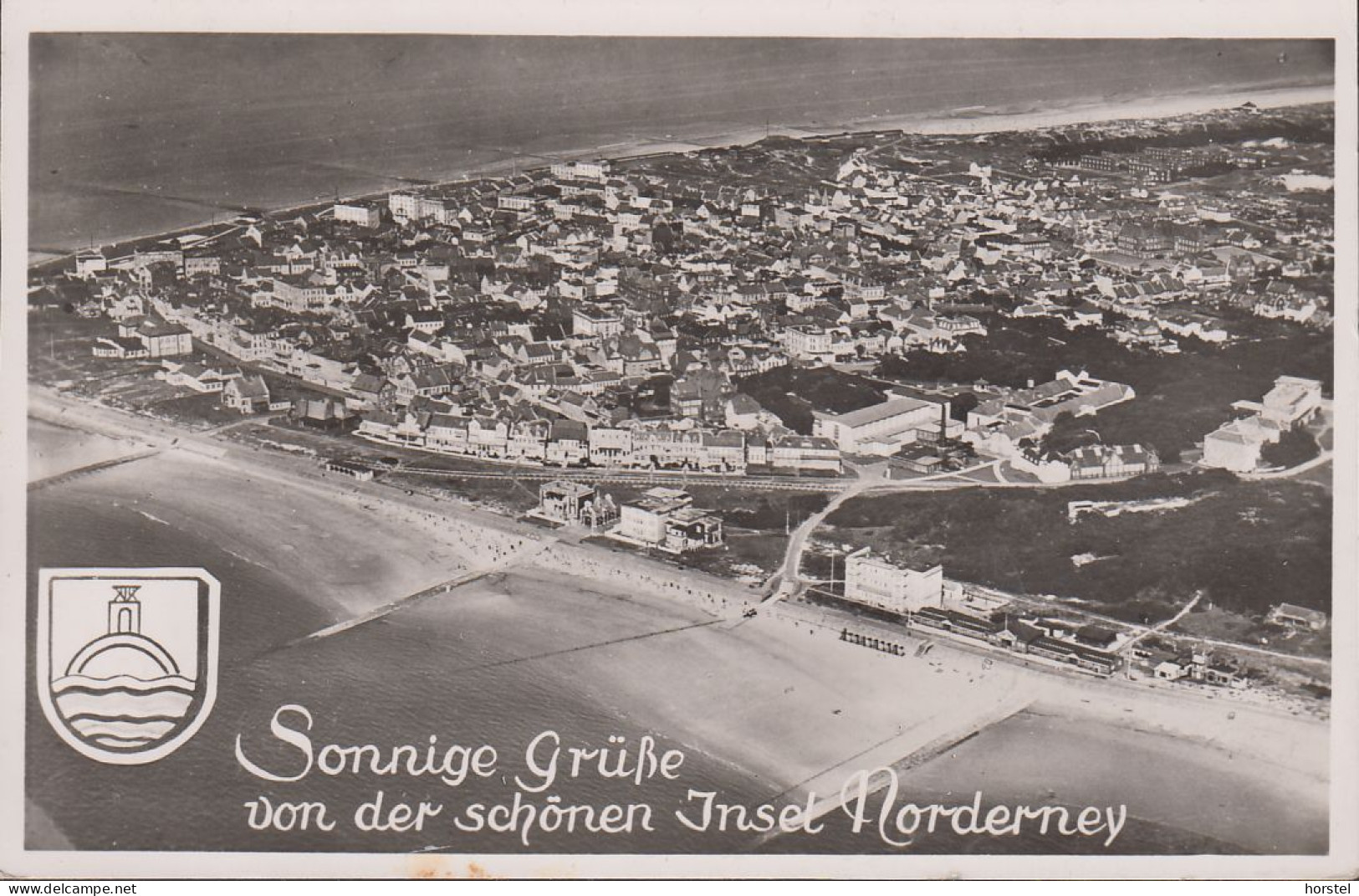 D-26548 Norderney - Alte Aufnahme - Luftbild - Aerial View - Nice Stamps - 1953 Notopfer ! - Norderney