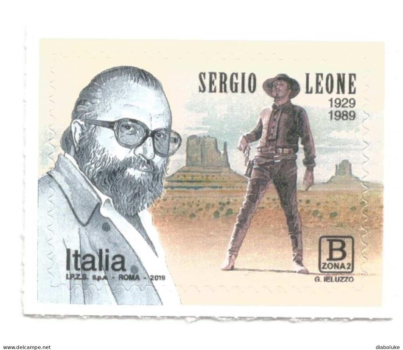 (REPUBBLICA ITALIANA) 2019, SERGIO LEONE - Francobollo Nuovo MNH** - 2011-20:  Nuevos