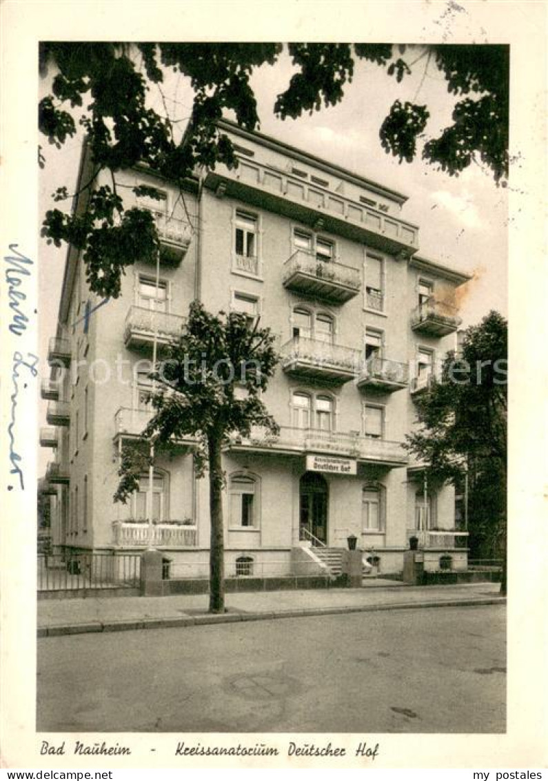 73706017 Bad Nauheim Kreissanatorium Deutscher Hof Aussenansicht Bad Nauheim - Bad Nauheim