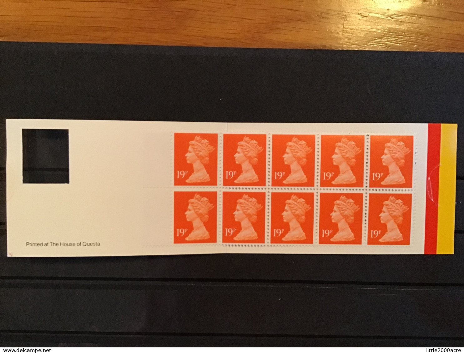 GB 1988 10 19p Stamps (code M) Barcode Booklet £1.90 MNH SG GP2 - Cuadernillos