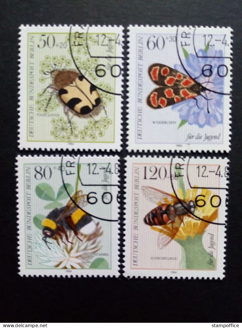 BERLIN MI-NR. 712-715 GESTEMPELT(USED) JUGEND 1984 INSEKTEN HUMMEL - Used Stamps