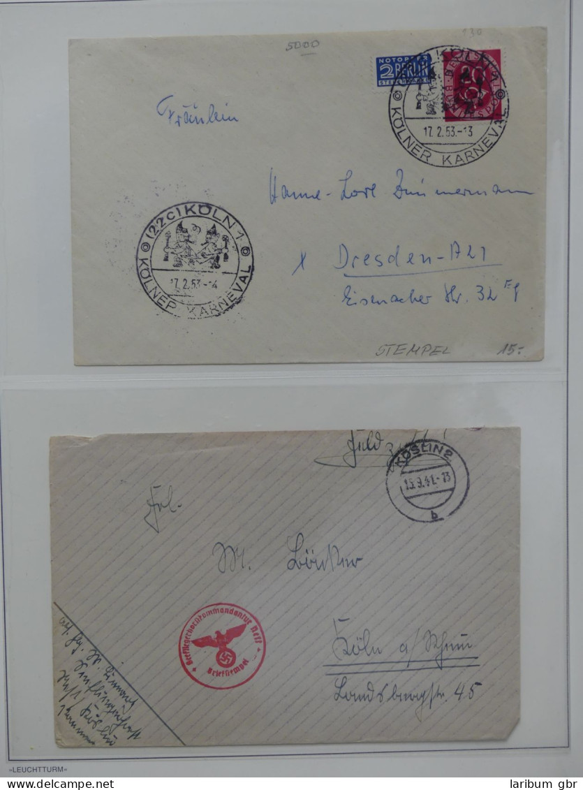 Deutschland Briefe Und Karten Im Leuchtturm Album #LY375 - Sammlungen