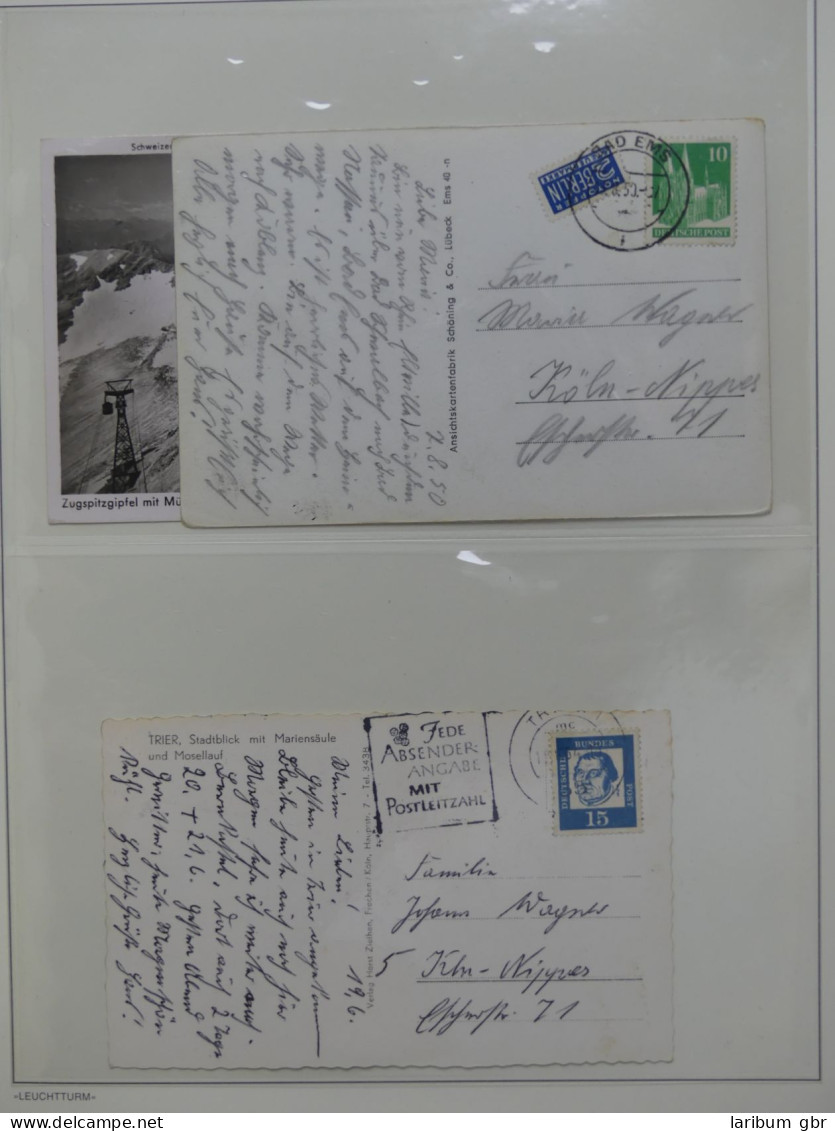 Deutschland Briefe Und Karten Im Leuchtturm Album #LY375 - Colecciones