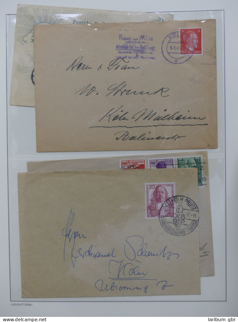 Deutschland Briefe Und Karten Im Leuchtturm Album #LY375 - Collections