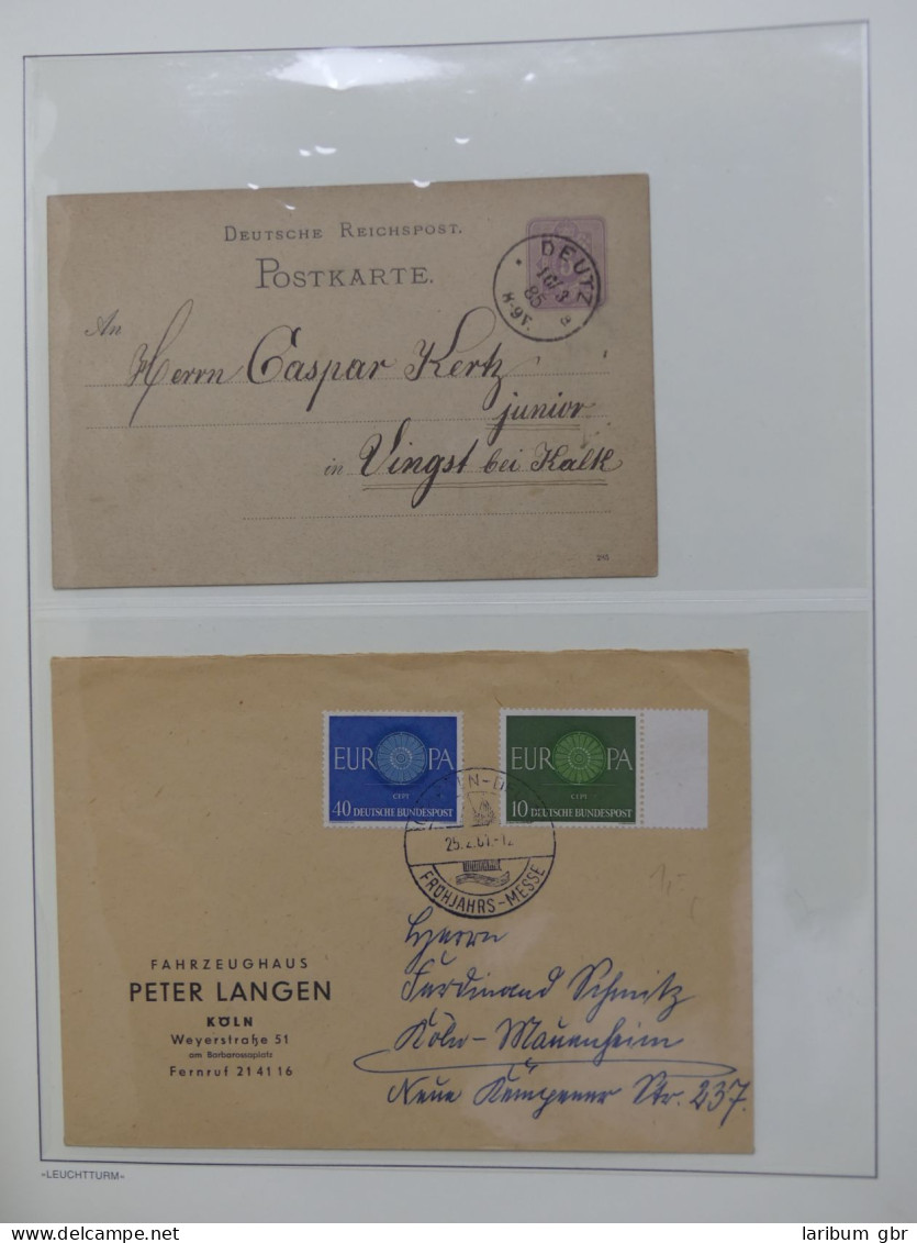 Deutschland Briefe Und Karten Im Leuchtturm Album #LY375 - Verzamelingen