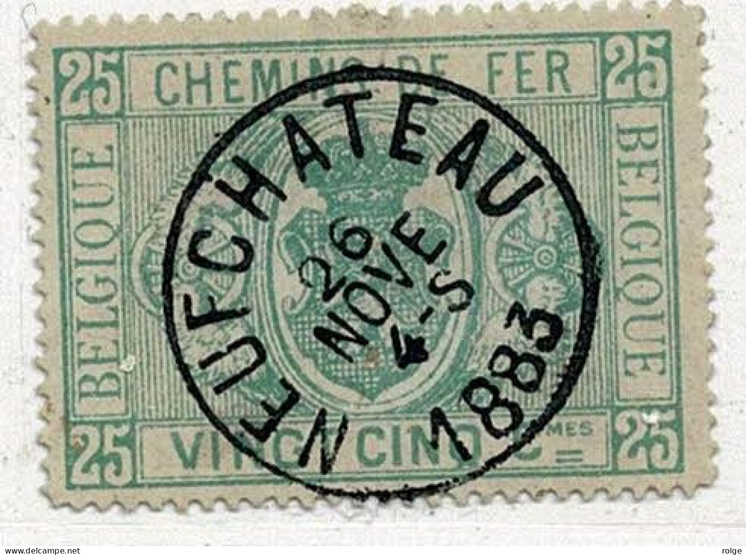 D173  NEUFCHATEAU    POSTSTEMPEL  OP SPOORWEGZEGEL N° 3 - Used