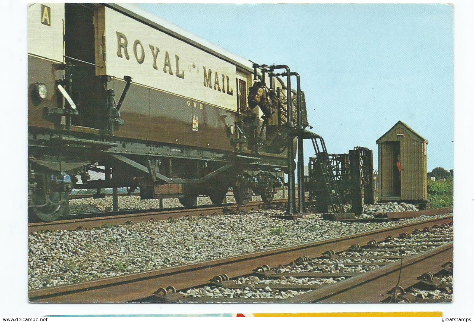 Train Postcard The Royal Mail Tpo Coach 814 Gwr. 1940 At Didcot Rauilway Centre - Trains