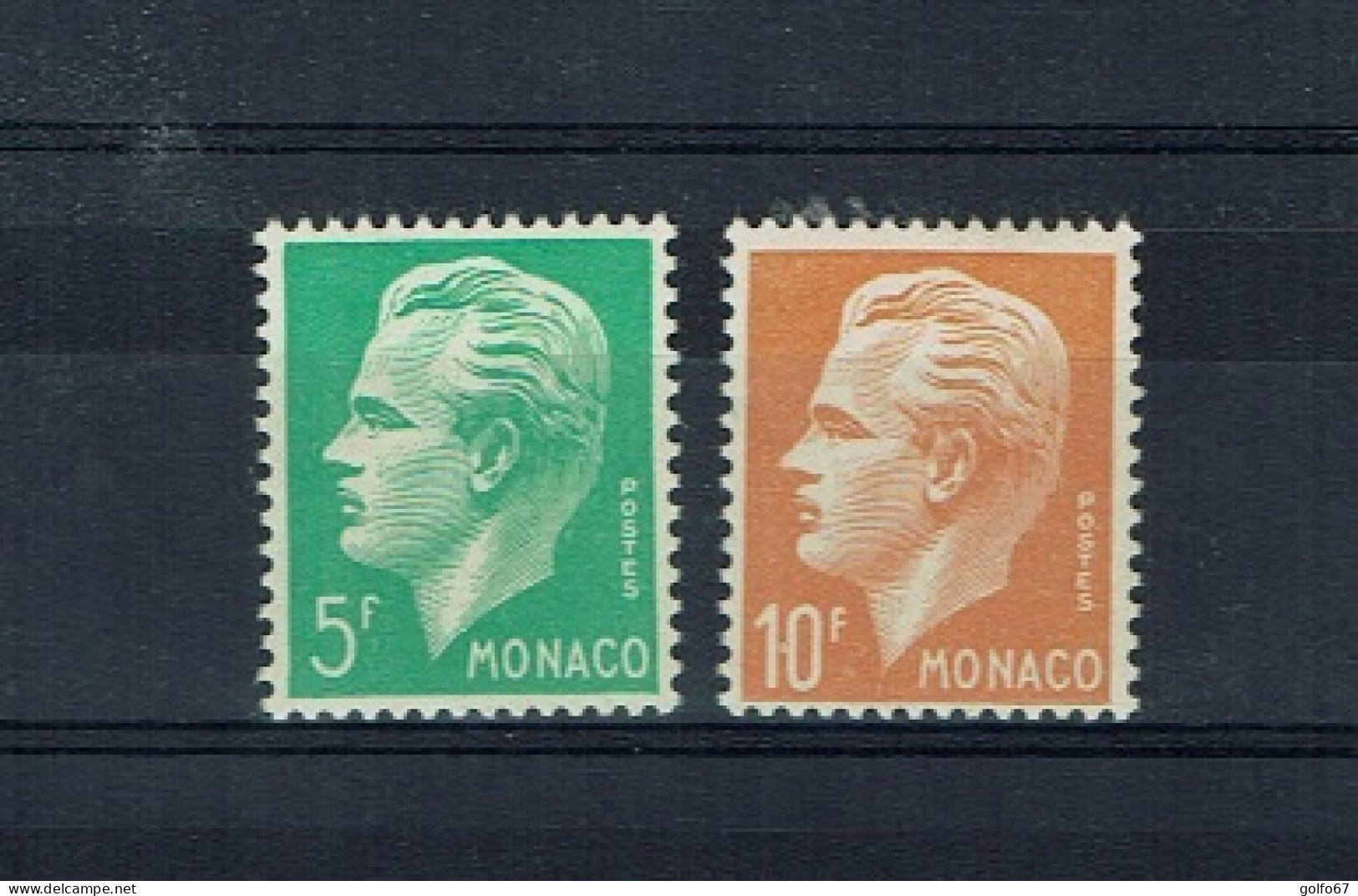 MONACO 1950-51 Y&T N° 349 - 350 NEUF** Prince Rainier III (77594) - Ongebruikt