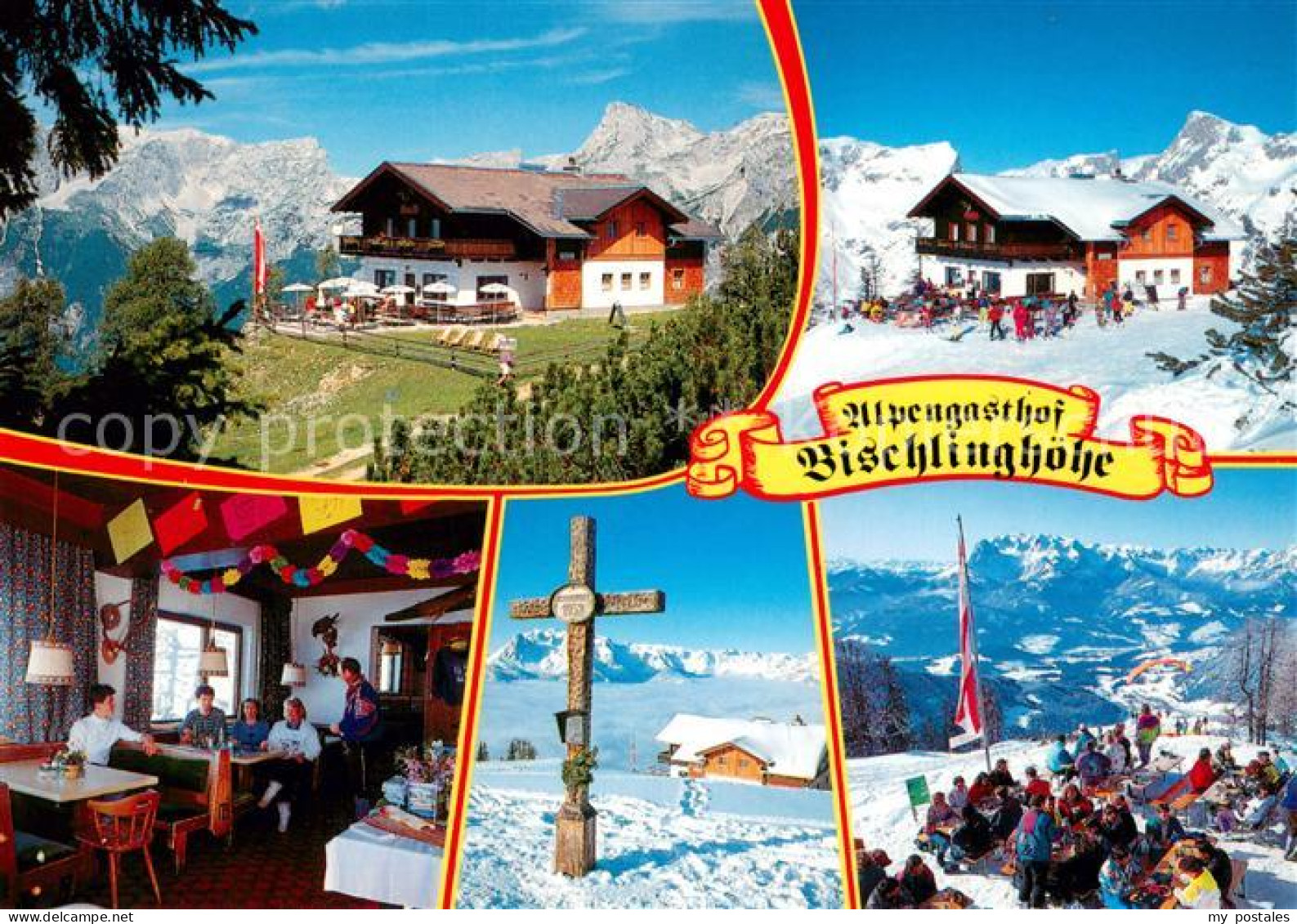 73705965 Werfenweng Alpengasthof Bischlinghoehe Restaurant Sonnenterrasse Kreuz  - Other & Unclassified