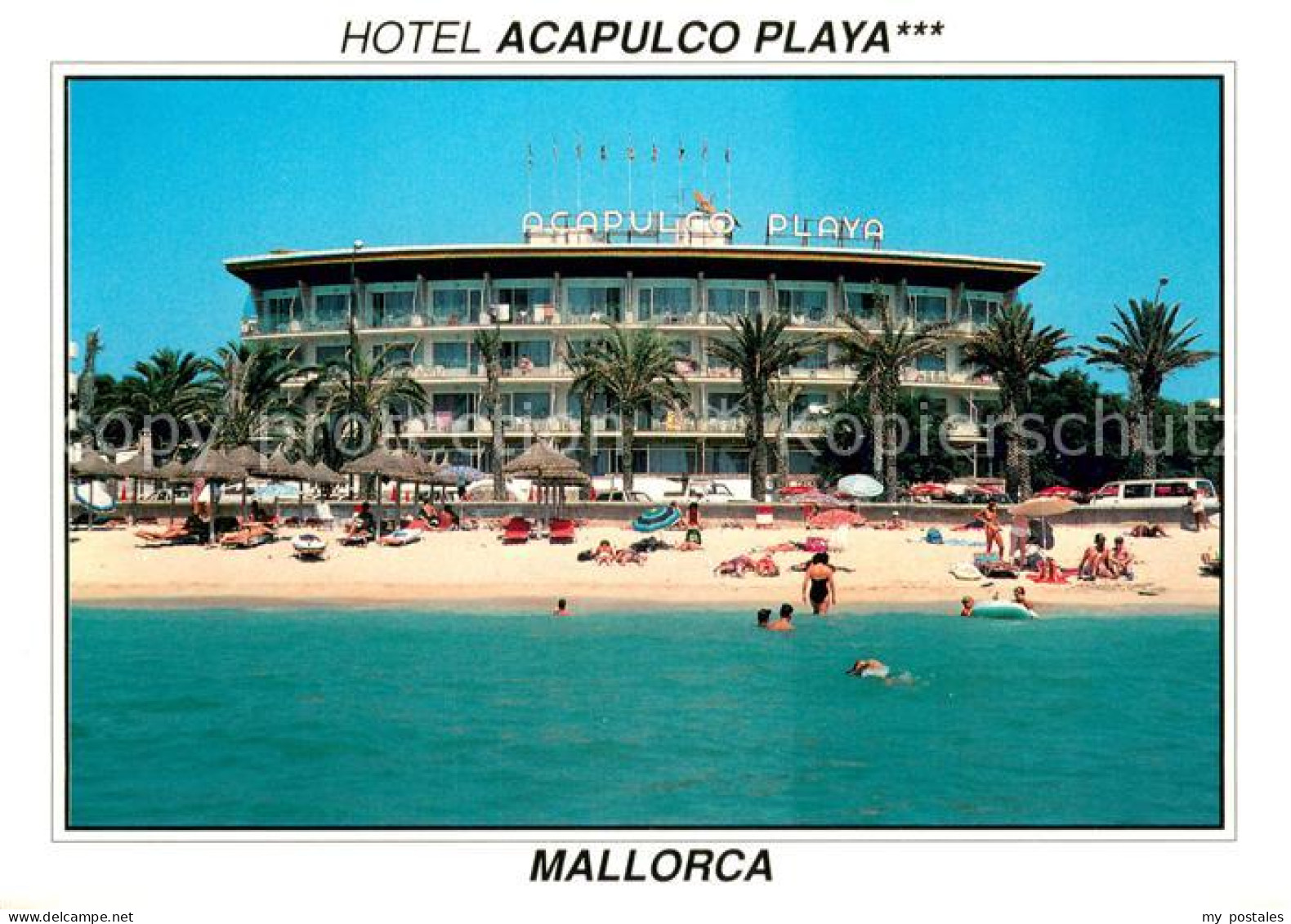 73705961 Playa De Palma Mallorca Hotel Acapulco Playa Ansicht Vom Meer Aus Playa - Autres & Non Classés
